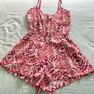 Ultra Flirt Pink Patterned Romper